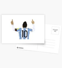 Lionel Messi Aufkleber Postkarten