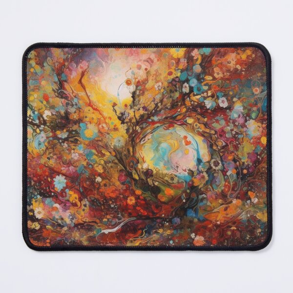 Item preview, Psychedelic Emotion: An Abstract Dream Inspired Artwork - black hole designed and sold by Moisky Art.