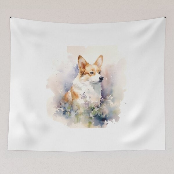 Item preview, Corgi Dog in Watercolor Art  designed and sold by redstar19.