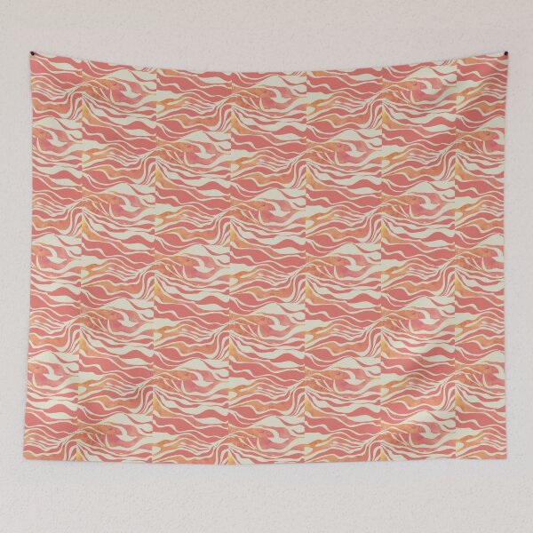 Item preview, pink orange red print design  designed and sold by Swaggystyle.
