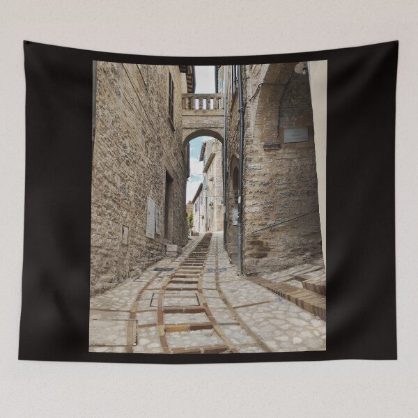 Item preview, Charming Alley in Spello designed and sold by EpicVistas.