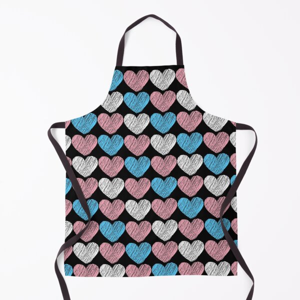 Item preview, Subtle Transgender Flag Hearts Pattern designed and sold by ontrendshirts.