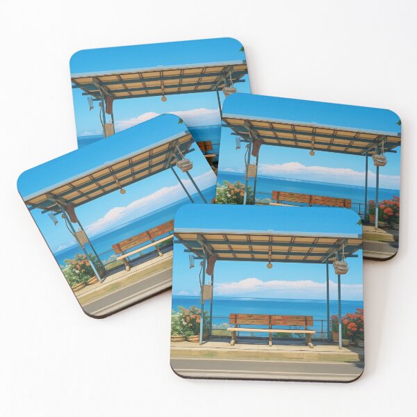 Item preview, Station by the Sea Anime Wes Anderson designed and sold by HeritageJapArt.