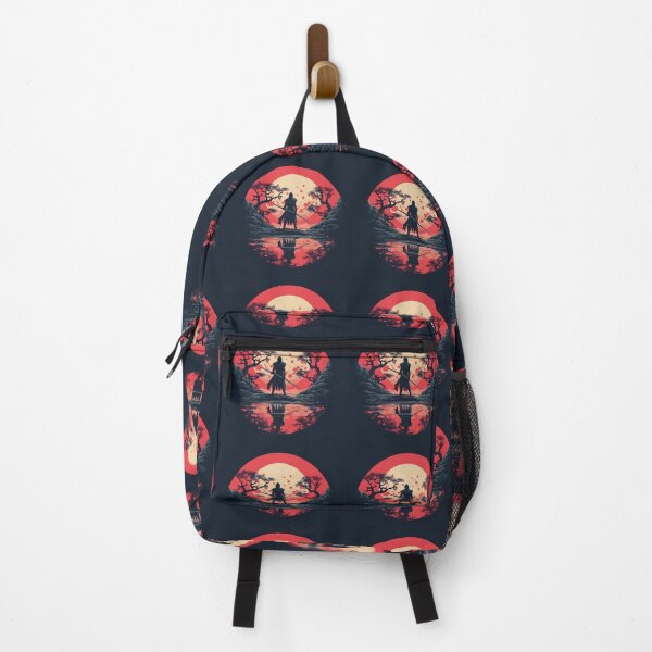 Item preview, Samurai Warrior in Red Moon Artwork designed and sold by JustArtDesign9.