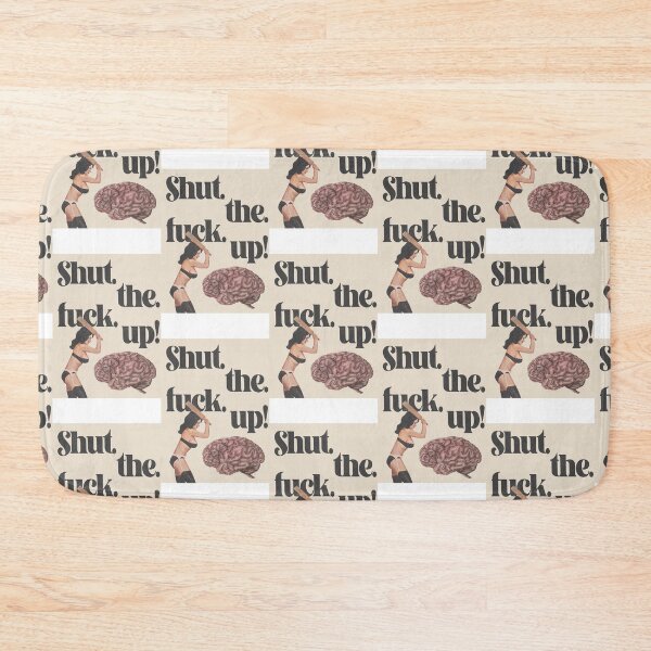 Item preview, shut up and a hammer to the brain funny quote  designed and sold by Swaggystyle.
