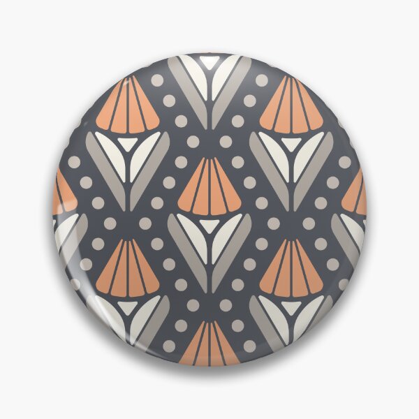 Item preview, KF 0047 D - Retro Vintage Tulip Flower Minimalist 70s Modern Geometric Floral Pattern designed and sold by KhakiFinch.