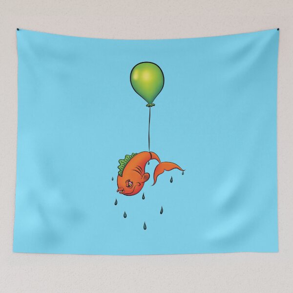 Item preview, Flying Fish Wannabe - fish tied to a balloon designed and sold by Okke-van-Smith.