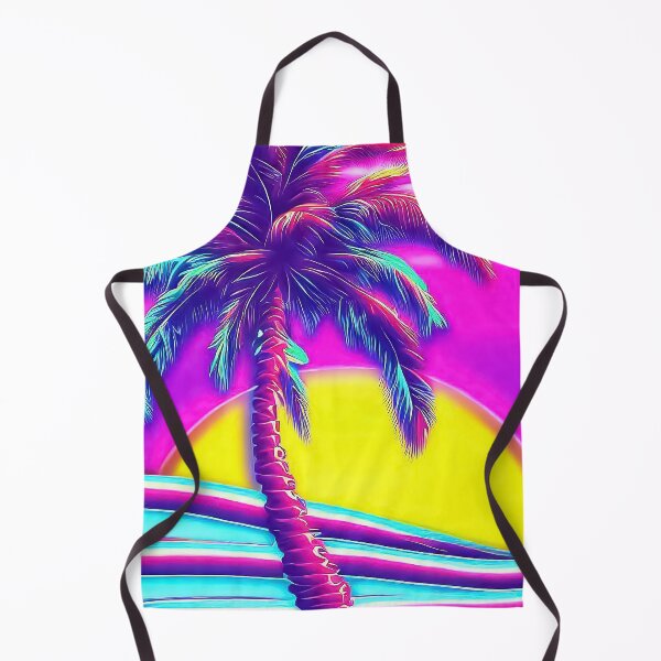Item preview, 80's retro pink vaporwave palm beach sunset designed and sold by TomFrontierArt.