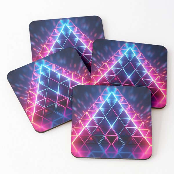 Item preview, Digital Kaleidoscope Delight: A Captivating Fusion of Colorful 3D Patterns in a Dynamic Wallpaper designed and sold by Visual Foundry.