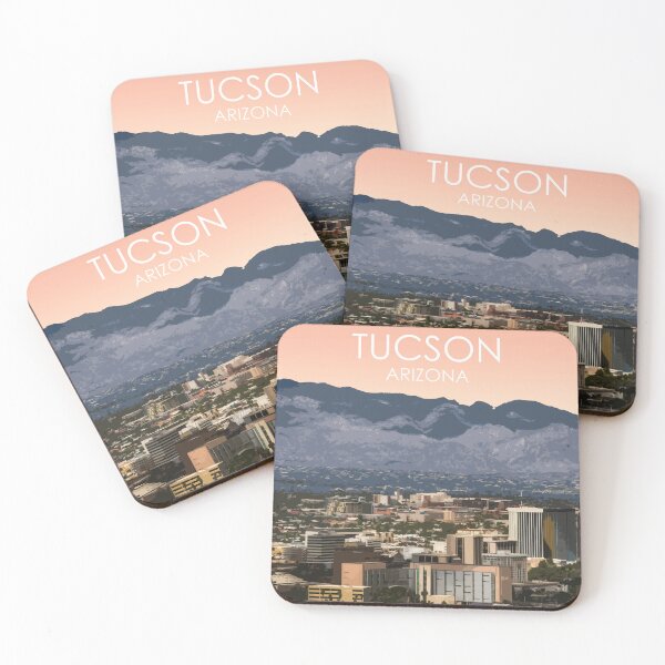 Item preview, Tucson, Arizona, USA, Travel Print designed and sold by summattodraw.