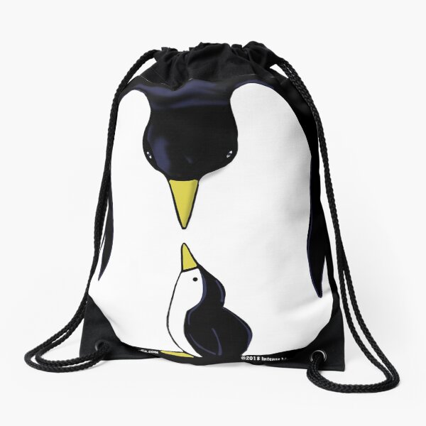Penguin Love Drawstring Bag