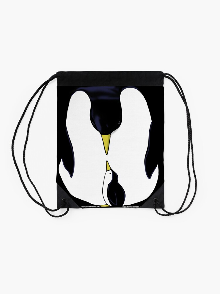 Alternate view of Penguin Love Drawstring Bag
