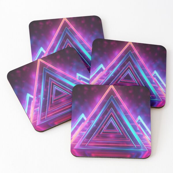 Item preview, Digital Neon Symphony: A Mesmerizing Fusion of Colorful 3D Patterns in a Vibrant Wallpaper Wonderland designed and sold by Visual Foundry.