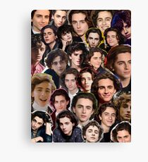 Timothee chalamet Collage Canvas Print