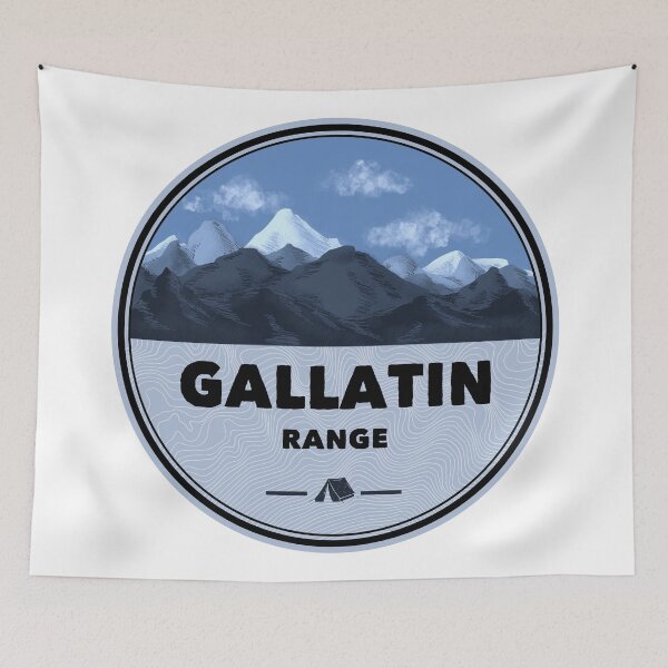 Item preview, Gallatin Range Montana Wyoming Camping designed and sold by Esskay Designs.