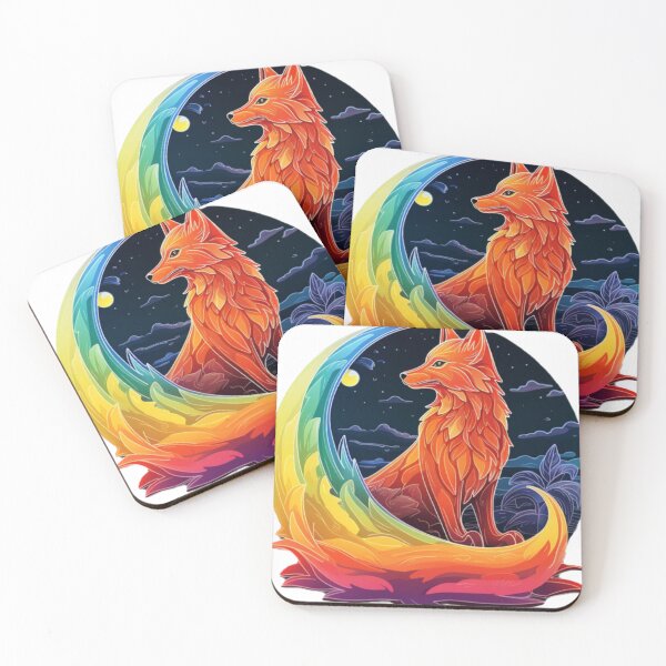 Item preview, Rainbow Fox Personality Logo designed and sold by BangBangYuBing.