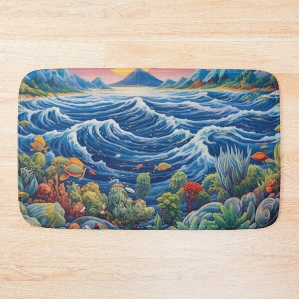 Item preview, Captivating Ocean Wave in Sunset  designed and sold by JustArtDesign9.