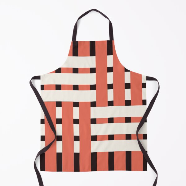 Item preview, Fabric Weave Design - Matt Weave Regular Pattern - Black and Salmon designed and sold by DesignCentrum.