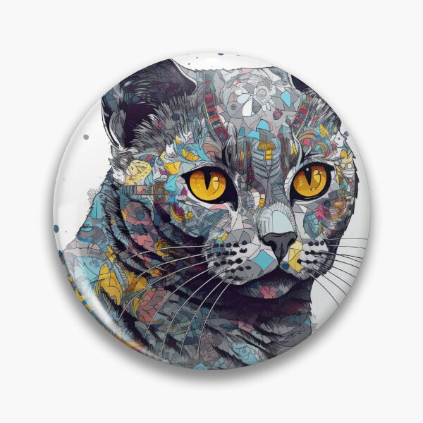 Artikelvorschau, Artistry Co.'s Chartreux Mixed Media: Express Your Cat's Personality in Hand-Crafted entworfen und verkauft von DooodleGod.