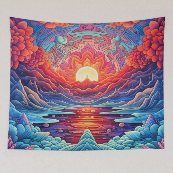 Item preview, Serene Beauty of Landscape Nature in Sunset designed and sold by JustArtDesign9.