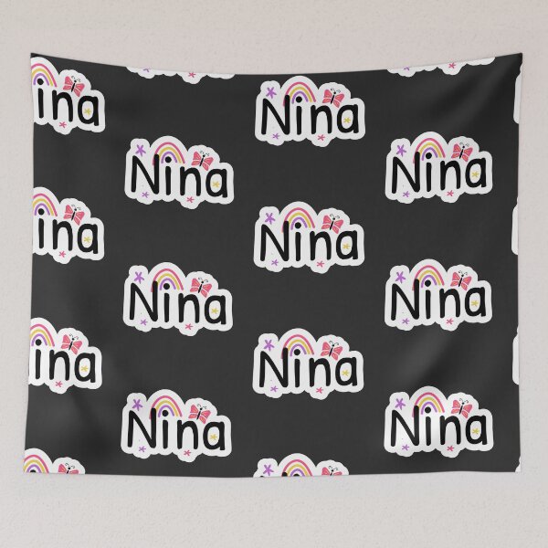 Item preview, Nina name cute design designed and sold by BrightLightArts.
