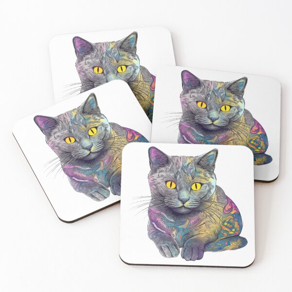 Item preview, Fantasies Chartreux Surreal Art: A Whisker-ific Collection for Cat designed and sold by DooodleGod.