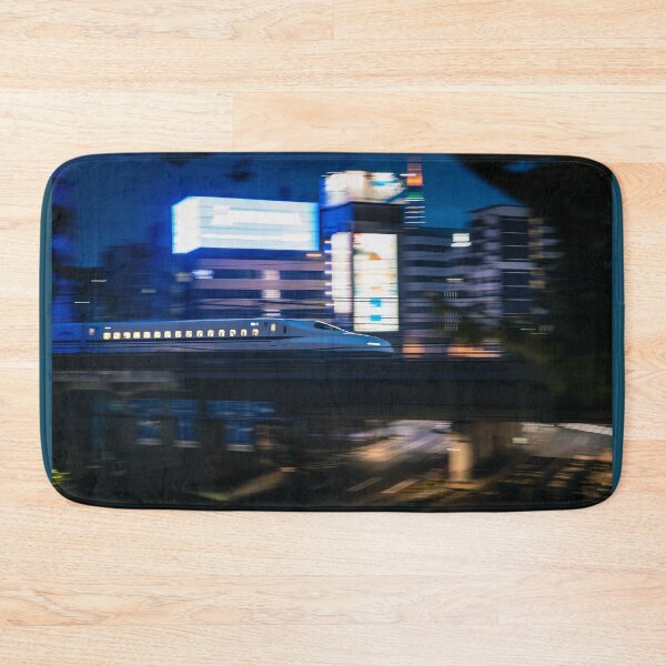 Item preview, Tren bala Shinkansen recorriendo Tokio de noche designed and sold by JonesyDave.