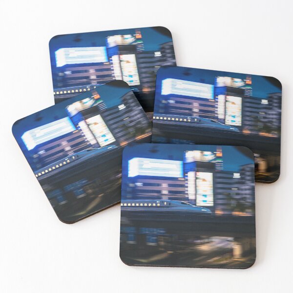 Item preview, Shinkansen Bullet Train Traveling Through Tokyo at Night  designed and sold by JonesyDave.