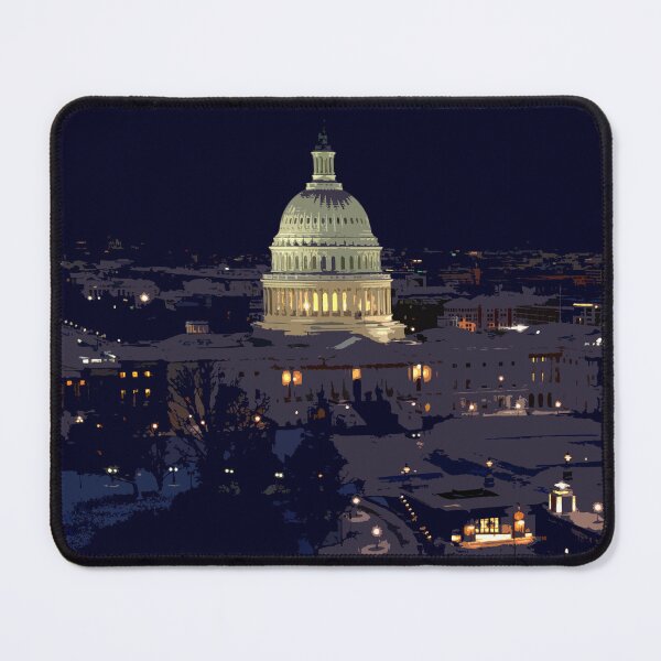 Item preview, Capitol, Washington DC, USA, Travel Print designed and sold by summattodraw.