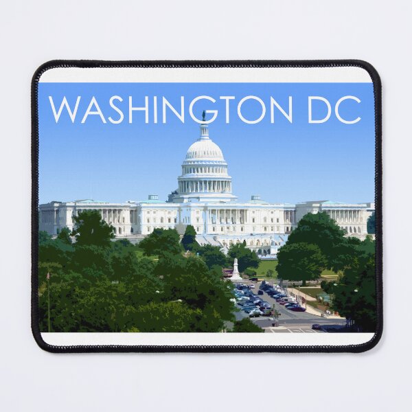 Item preview, Capitol, Washington DC, USA, Travel Print designed and sold by summattodraw.