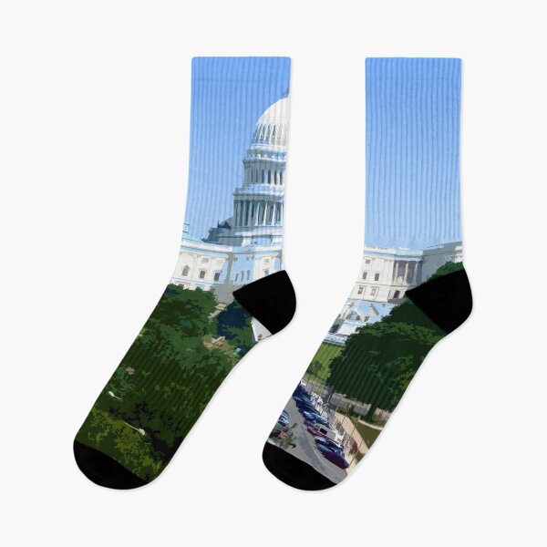 Item preview, Capitol, Washington DC, USA, Travel Print designed and sold by summattodraw.