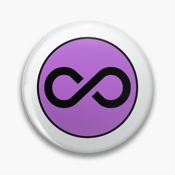 Item preview, Infinity sign icon in a purple circle designed and sold by Inspirationmotivation.
