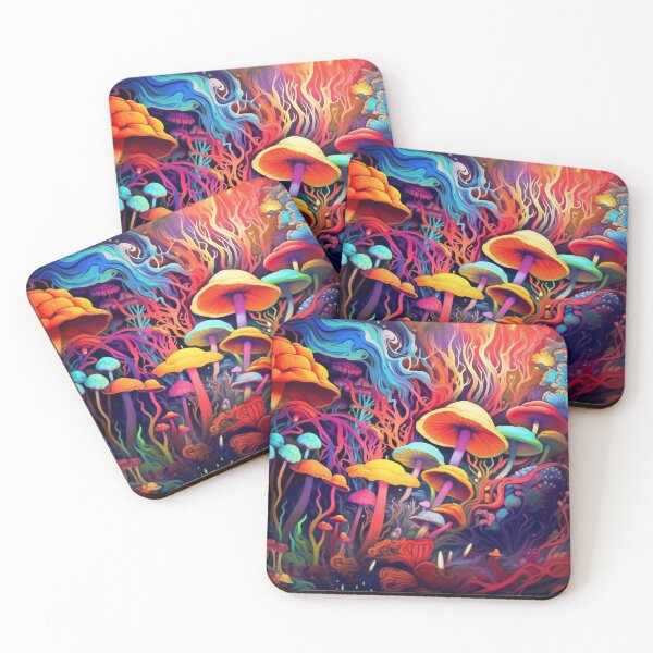 Item preview, Enchanted Fungi: A Psychedelic Kaleidoscope of Colorful Mushroom Delights designed and sold by Visual Foundry.