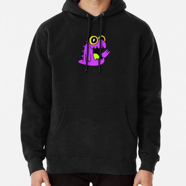 Purple People Eaters Embroidered 1/4 Zip Hoodie