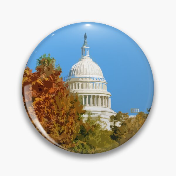 Item preview, Capitol, Washington DC, USA, Travel Print designed and sold by summattodraw.