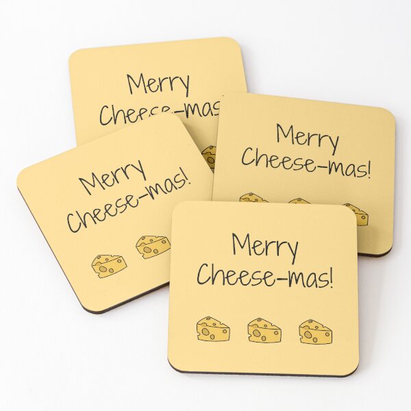 Item preview, Merry Cheese-mas Funny Food Pun designed and sold by CheesyPetDesign.