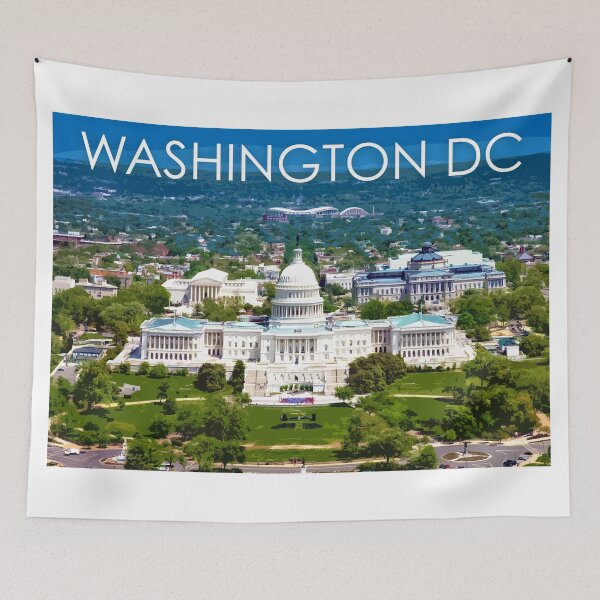 Item preview, Copy of Capitol, Washington DC, USA, Travel Print designed and sold by summattodraw.