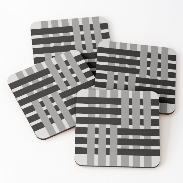 Item preview, Fabric Weave Design - Matt Weave Regular Pattern - Black and Gray designed and sold by DesignCentrum.