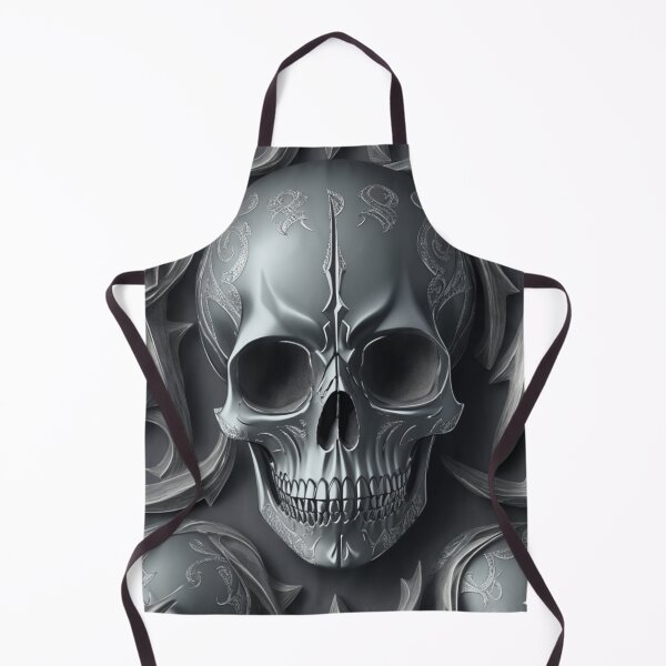 Aperçu de l'œuvre Intricate Silver Gothic skull background créée et vendue par Rothnaric.