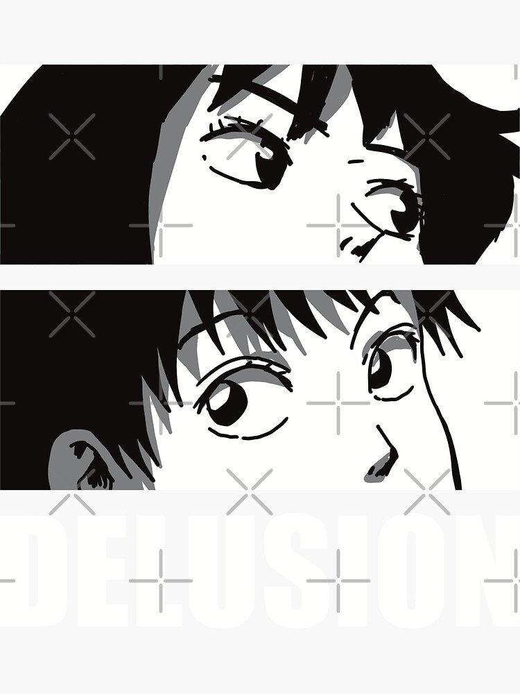 Heavenly Delusion or Tengoku Daimakyou Anime and Manga Characters Kiruko x  Maru in Aesthetic Design - Black - Heavenly Delusion - Sticker