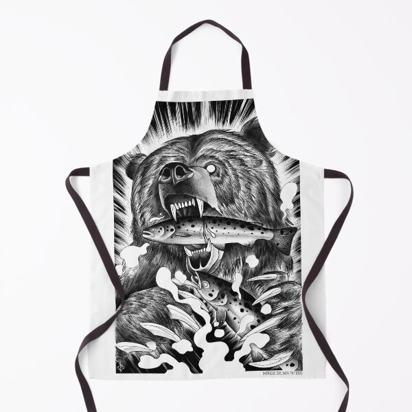 Item preview, Bear catching fish designed and sold by Patricia Sullivan.