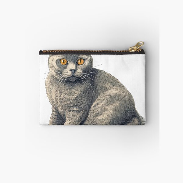 Item preview, Vintage Chartreux Cat Breed Print - Handmade Retro Wall Art & Decor designed and sold by DooodleGod.