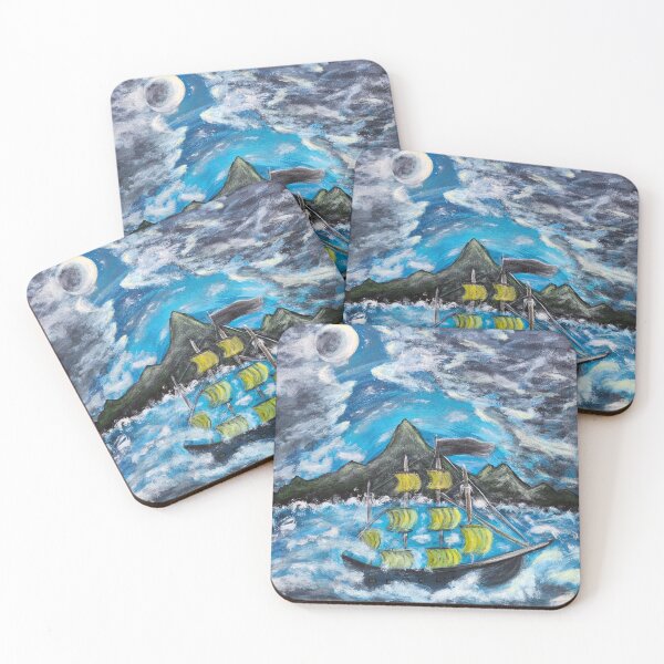 Item preview, Ship in storm,acrylic painting handmade designed and sold by ArtAngiTresors.