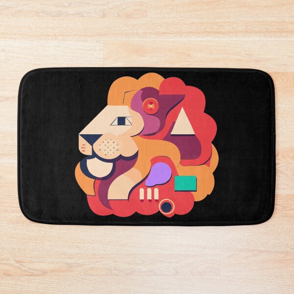 Item preview, Colorful circus lion head designed and sold by Edekad.