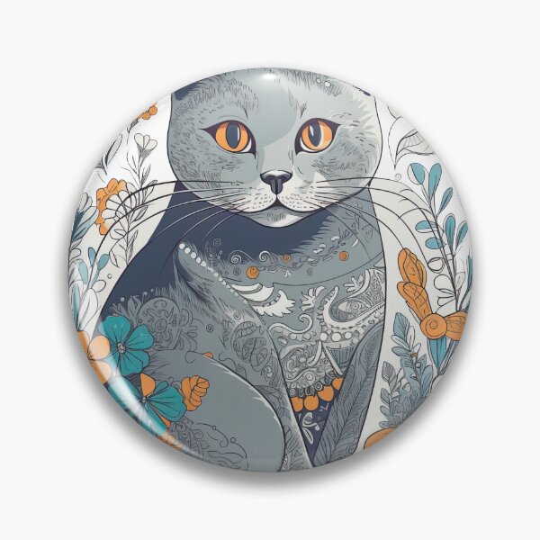 Item preview, Feline Chartreux: Personalize Your Cat Style with Whimsical Hand-Drawn - incorporates cat, breed, creative, personalized, feline, unique, customizable, design, artistic, humor.. designed and sold by DooodleGod.