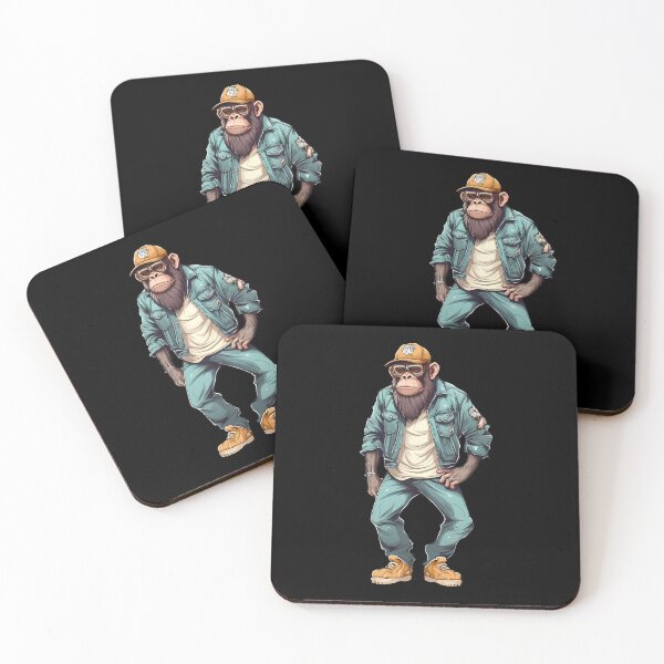 Item preview, Hipster ape designed and sold by hamishby.