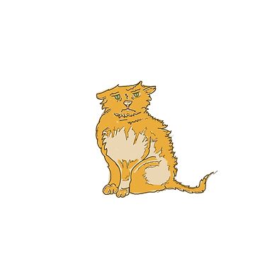 Artwork thumbnail, Temperamental Tom ginger funny & cute cat by cruzinjewlz