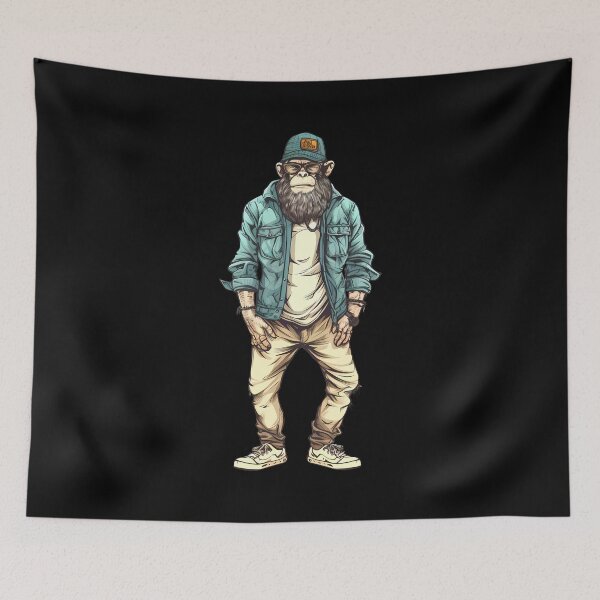 Item preview, Hipster ape designed and sold by hamishby.