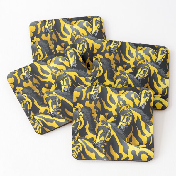 Artikelvorschau, Yellow and black horse pattern entworfen und verkauft von Rothnaric.