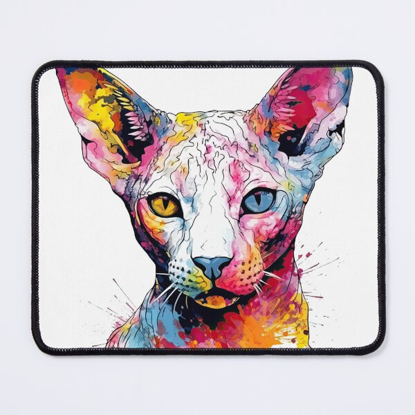 Item preview, Rex: Playful Cat Breed Abstract Painting | Cornish Rex Artful designed and sold by DooodleGod.